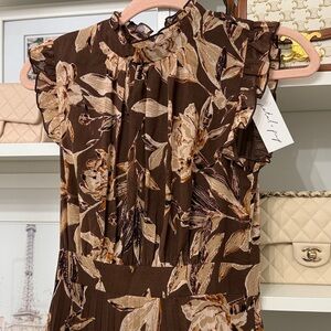 Petal & Pup Delphine Floral Brown Dress XS